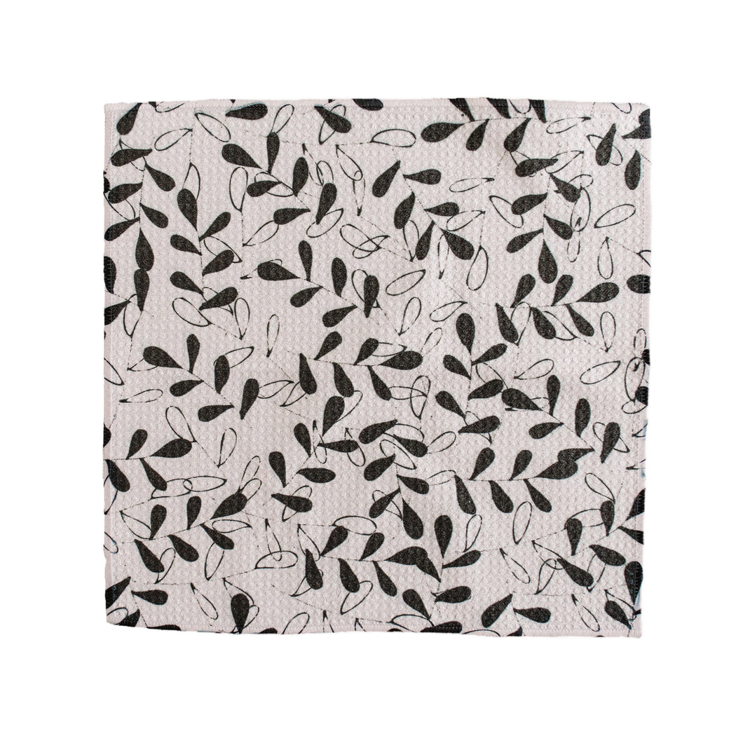 Black Petals Washcloth