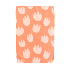 Load image into Gallery viewer, Orange with Tulilps Hand Towel
