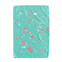 Load image into Gallery viewer, Blue &amp; Pink Splatter Golf Hand Towel
