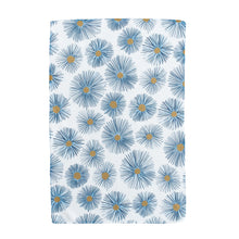 Load image into Gallery viewer, Blue Flowers Gold Center Hand Towel

