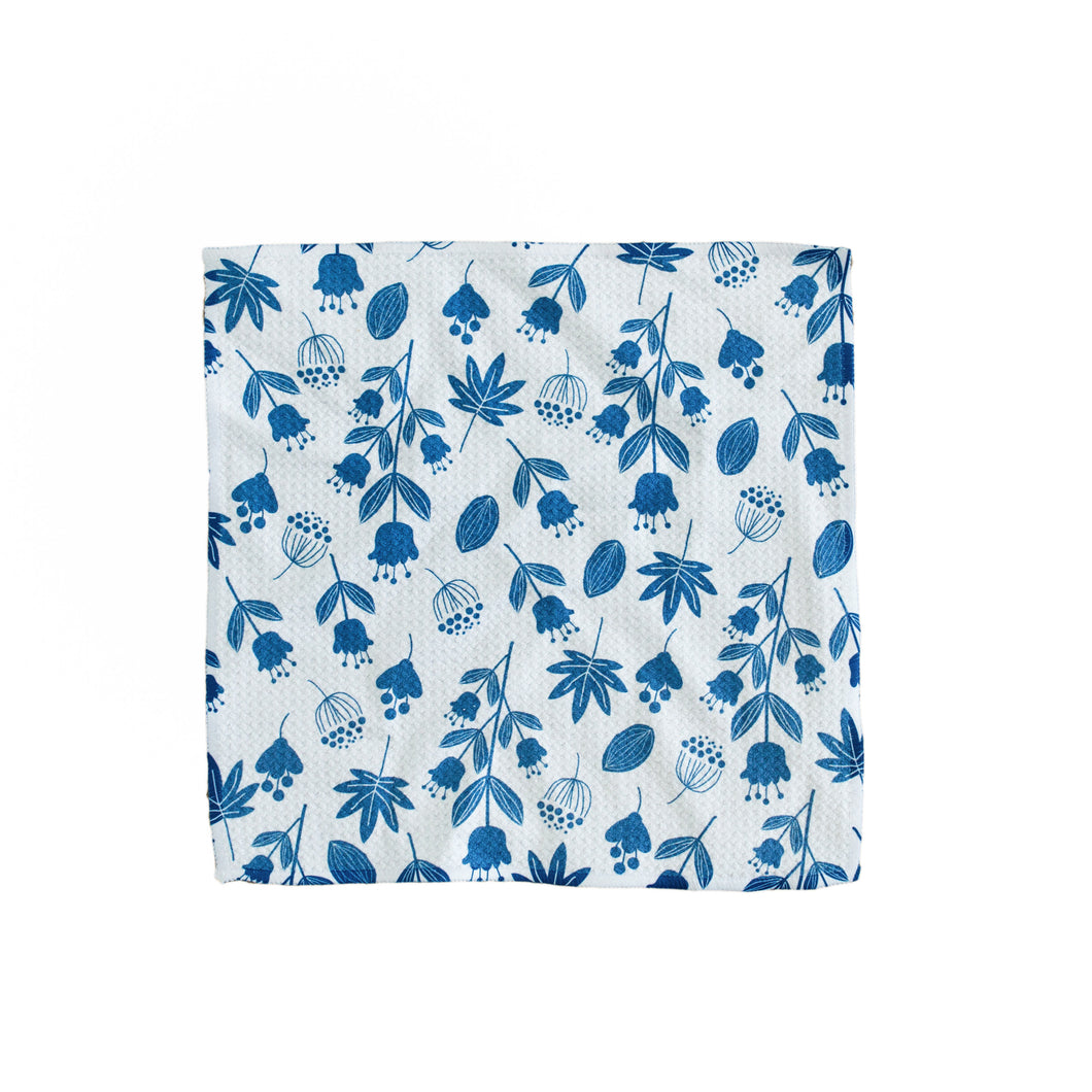 Blue Flowers Washcloth