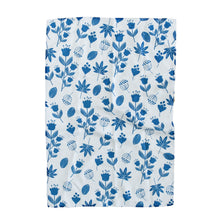 Load image into Gallery viewer, Blue Flowers Hand Towel
