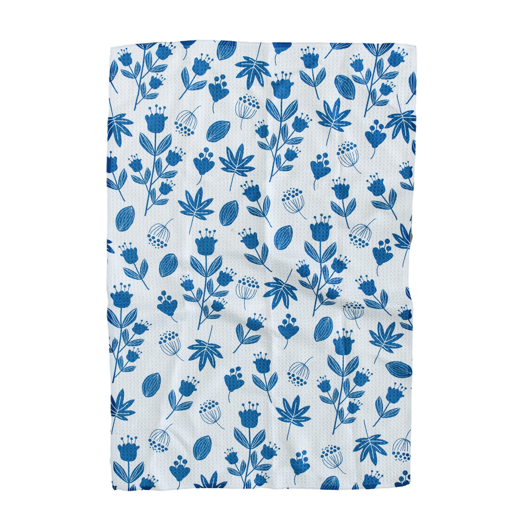 Blue Flowers Hand Towel