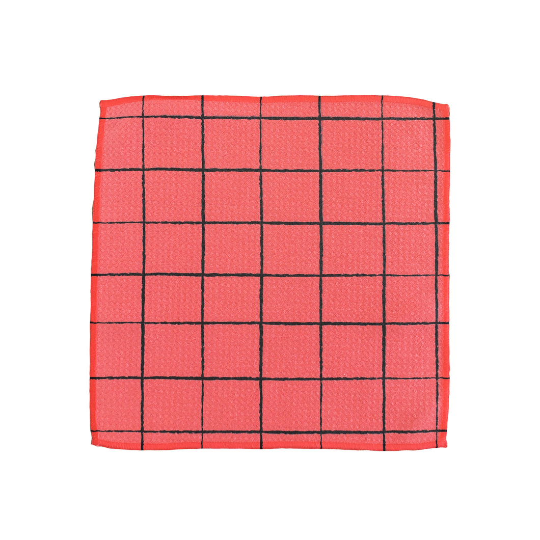Pink Grid Washcloth