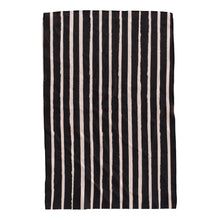 Load image into Gallery viewer, Black and Tan Rough Stripes Hand Towel
