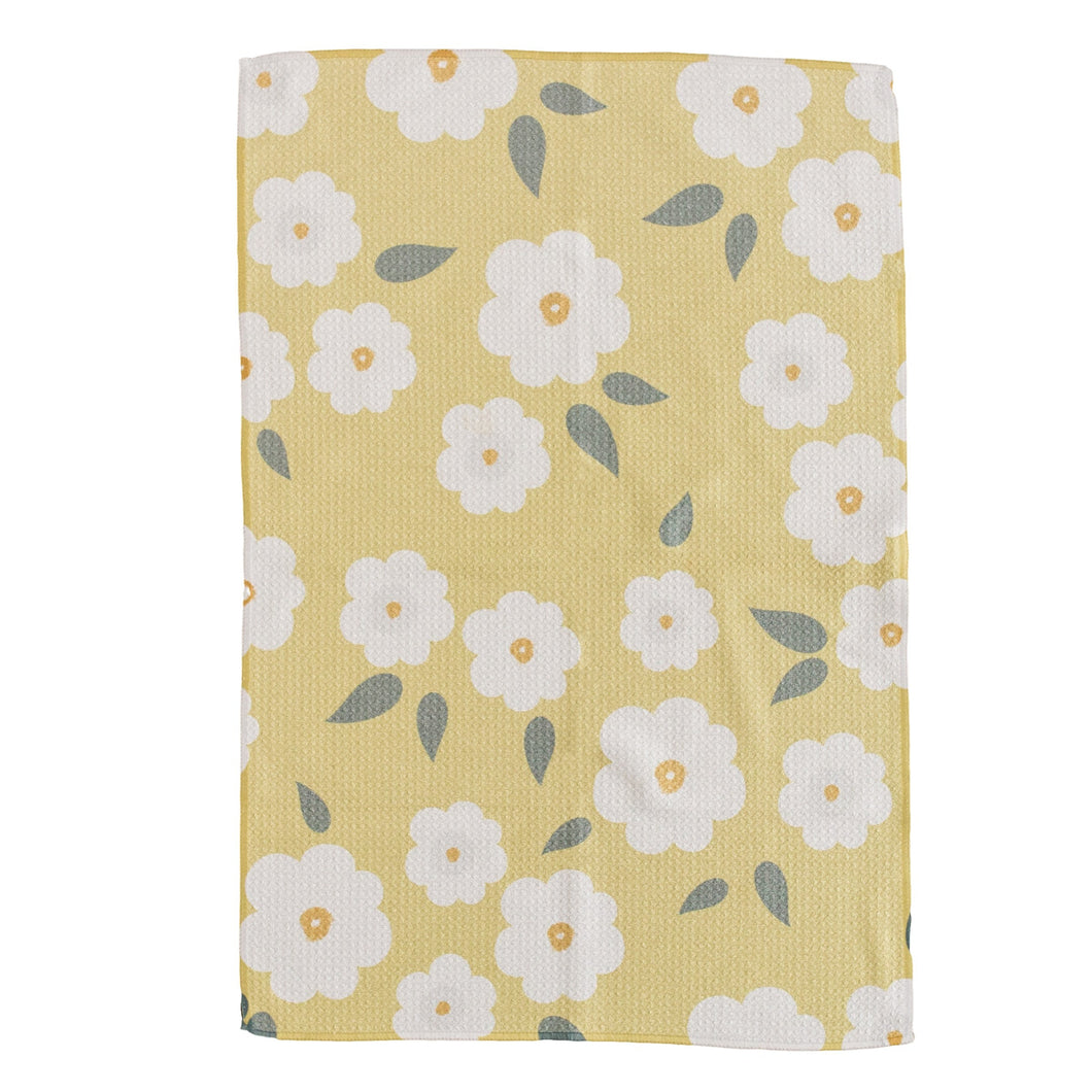 Mustard Floral Hand Towel