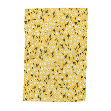 Load image into Gallery viewer, Flowers on Yellow Hand Towel
