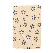 Load image into Gallery viewer, Simple Navy Flowers Hand Towel
