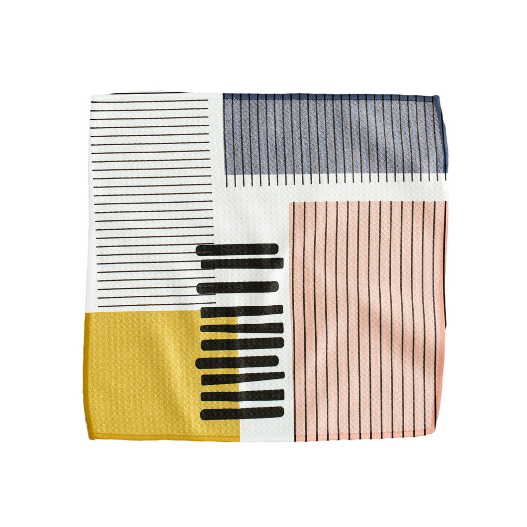 Rectangles and Stripes Washcloth