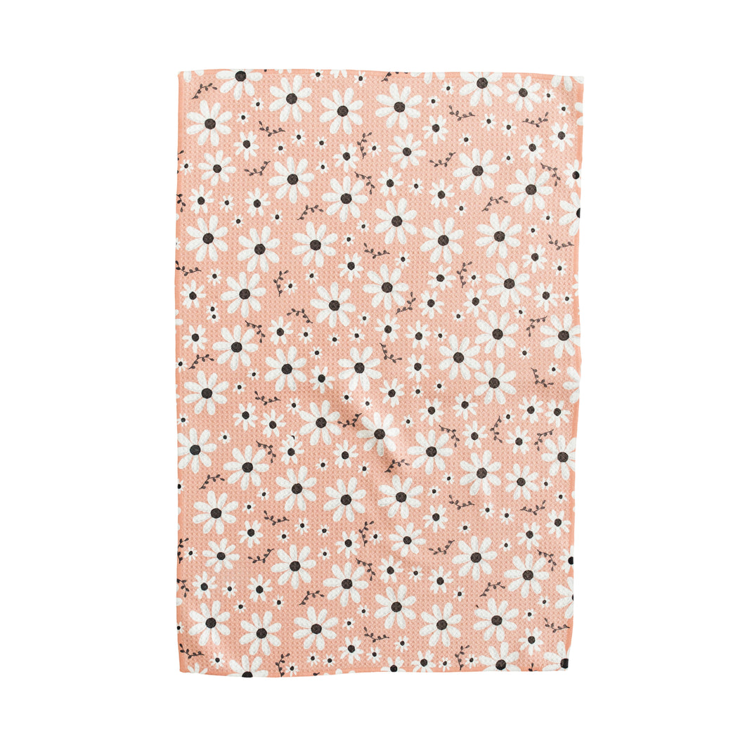 Pink and Small Flowers Hand Towel