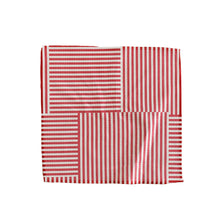 Load image into Gallery viewer, Red Tan Stripes Washcloth
