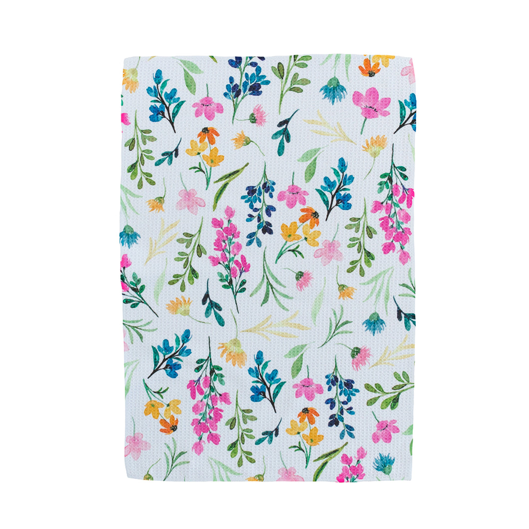 Watercolor wildflower Hand Towel