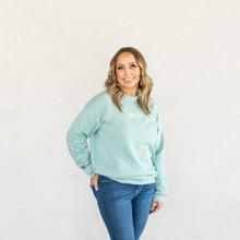 Load image into Gallery viewer, Seafoam Blue Sweater
