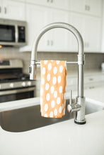 Load image into Gallery viewer, Orange Dots Hand Towel

