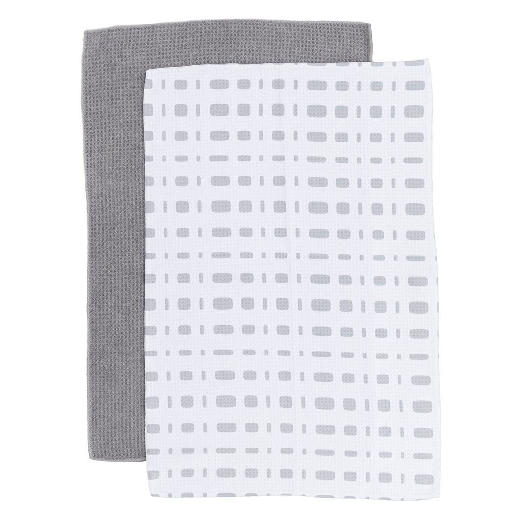 Grey Square Hand Towel Set