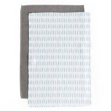 Load image into Gallery viewer, Grey Tick Marks Hand Towel Set
