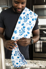Load image into Gallery viewer, Blue Flowers Hand Towel
