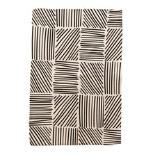 Load image into Gallery viewer, Black Square Lines Hand Towel
